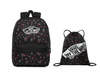 Vans Realm Beauty Floral Black Backpack - VN0A3UI6ZX3