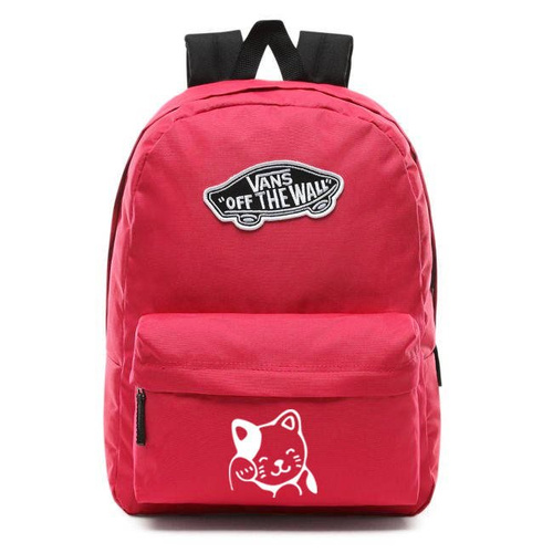 Plecak szkolny Vans Realm Cerise - VN0A3UI6SQ2 - Custom Cat