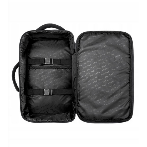 Plecak kabinowy torba podróżna do samolotu Puccini Easy Pack Collection 18L Czarny - PM90171-1