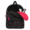 Vans Realm Beauty Floral Black Backpack Custom Rainbow - VN0A3UI6ZX3