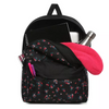 Vans Realm Beauty Floral Black Rucksack Custom Rose  - VN0A3UI6ZX3