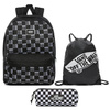 Plecak szkolny Vans Realm Word Check - VN0A3UI7ZM0 + Worek + Piórnik