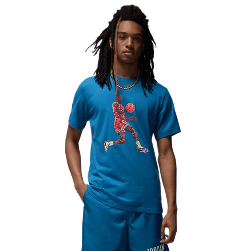 Men's sports T-shirt Jordan Flight Blue - FN6000-457