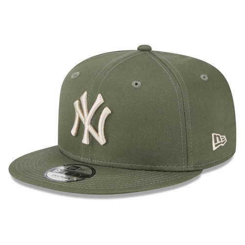 New Era 9FIFTY MLB NY New York Yankees League Essential Olive/Stone Snapback Cap- 60424695