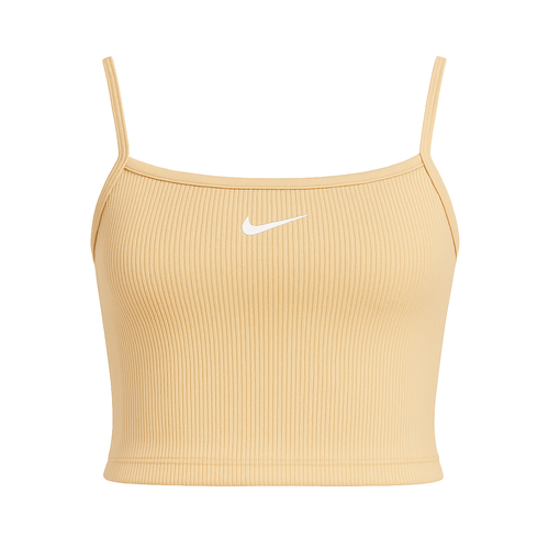 Nike Essential Rib Crop Top Wmns Sanddrift/White - DM6737-126