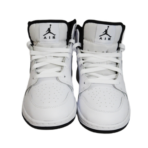 Buty sportowe młodzieżowe białe Air Jordan 1 Mid - DQ8423-132