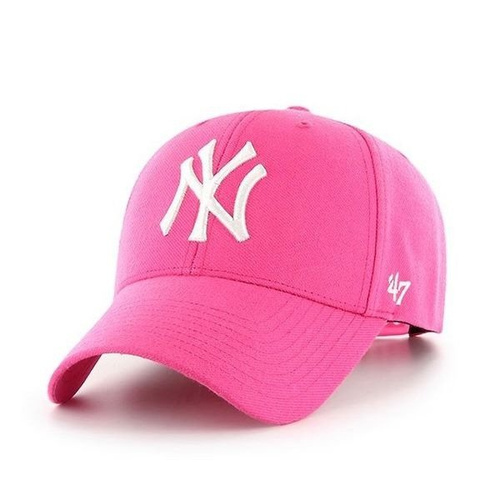 Czapka z daszkiem bejsbolowa 47 Brand MLB New York Yankees Różowa - B-MVPSP17WBP-MA