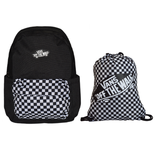 Vans Old Skool Grom Checkerboard Backpack Black/White VN000H56Y281 + VANS Benched Bag