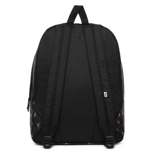 Vans Realm Beauty Floral Black Backpack Custom Cat - VN0A3UI6ZX3