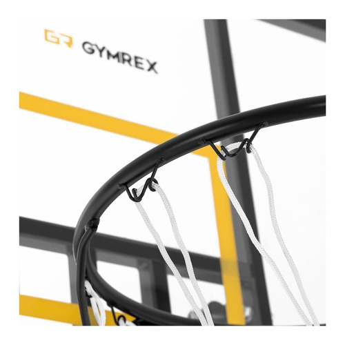 Gymrex Basketballkorb mit Ständer wetterfest Korbanlage mobil 230-305cm