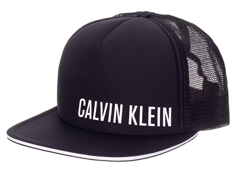 Czapka z daszkiem Calvin Klein Trucker czarna - KU0KU00081-BEH