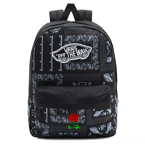 Plecak młodzieżowy Vans Realm Backpack Mix of Patterns Custom Róża