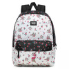 Vans Realm Classic Beauty Floral Patchwork Rucksack Custom Flamingo