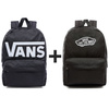 Plecak VANS Old Skool II - VN000ONIY28-813 + Plecak VANS Realm Backpack - VN0A3UI6BLK 