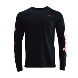 Bluzka z długim rękawem Air Jordan Brand Men's Long-Sleeve T-Shirt Black/Gym Red - FN5976-010