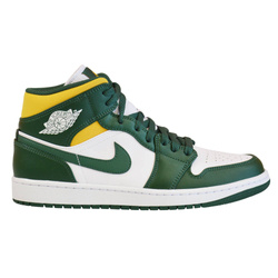 Buty Air Jordan 1 Mid Sonics White/Green/Yellow - 554724-371