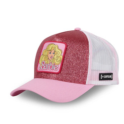 Czapka z daszkiem Capslab Barbie Glitter Trucker Pink/White - CL/BA1/2/CT/BA18