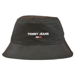 Kapelusz Tommy Jeans Sport Bucket Czarny - AW0AW11661-BDS