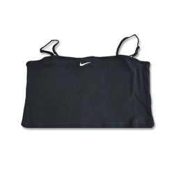 Koszulka damska Nike Sportswear Essential Rib Crop Top Black/White - DM6737-010