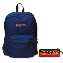 Plecak szkolny JanSport SuperBreak One 25L Niebieski + Piórnik Vans