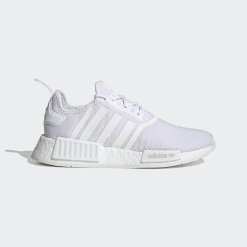 Buty na lato damskie Adidas NMD_R1 Primeblue Białe Sportowe - GX8313