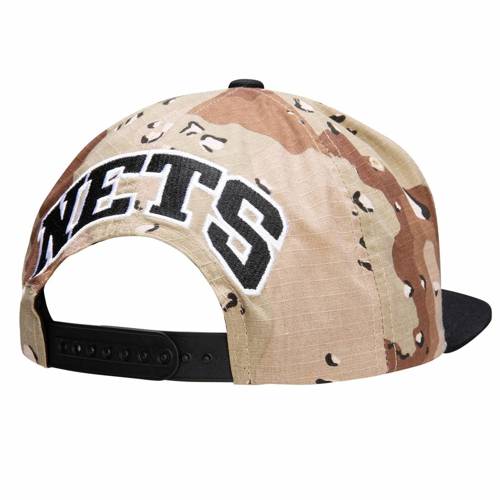 Czapka z daszkiem Mitchell & Ness NBA Brooklyn Nets Choco Camo - HHSS1101-BNEYYPPPCAMO