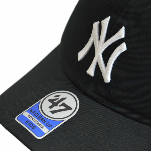 Czapka z daszkiem dziecięca 47 Brand MLB NY New York Yankees '47 Clean Up Kids Czarna - B-NLRGW17GWS-BKC-KID