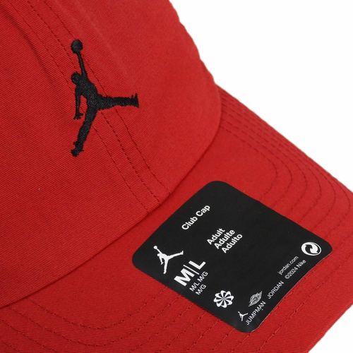 Czapka z daszkiem uniwersalna czerwona  Air Jordan Jumpman Club Cap  - FD5185-687