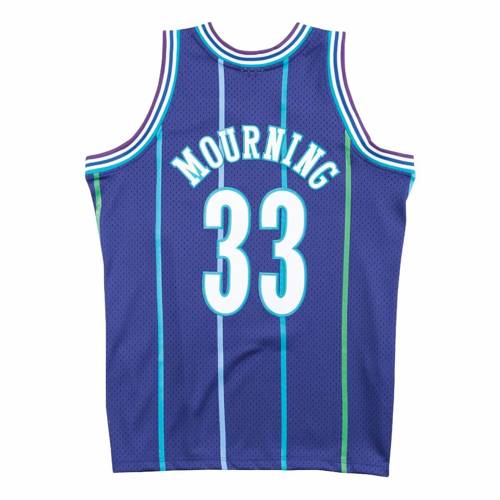 Koszulka Mitchell & Ness NBA Charlotte Hornets Alonzo Mourning Swingman - SMJYAC18010-CHOPURP94AMO