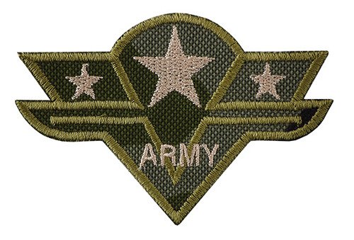 Naszywka Naprasowanka Termo Aplikacja Wojskowa Army Stars Camo