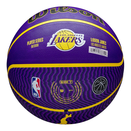 Piłka do kosza WILSON NBA LeBron James Lakers + Pompka do piłki WILSON