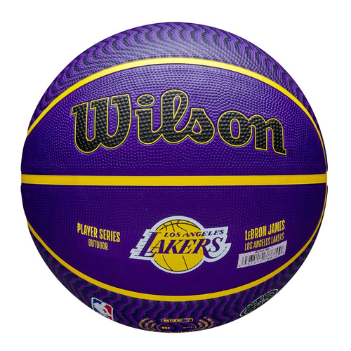 Piłka do kosza WILSON NBA LeBron James Lakers + Pompka do piłki WILSON