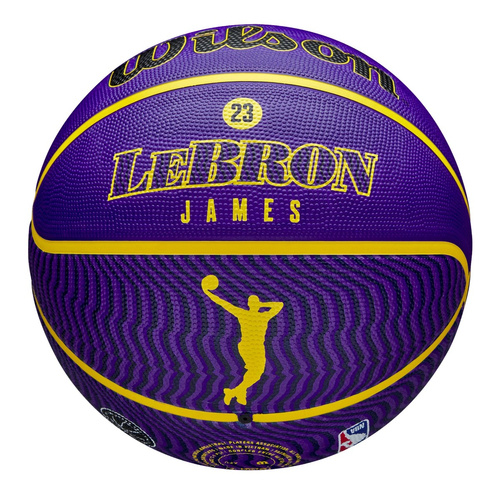 Piłka do kosza WILSON NBA LeBron James Lakers + Pompka do piłki WILSON