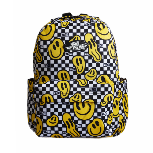 Plecak szkolny dziecięcy Vans Old Skool Grom Backpack Szachownica Emotki - VN000H5685W1