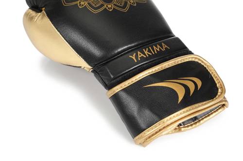 Rękawice bokserskie kobiece Mandala Black/Gold Yakimasport - 100549