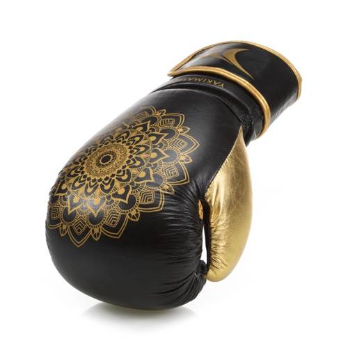 Rękawice bokserskie kobiece Mandala Black/Gold Yakimasport - 100549