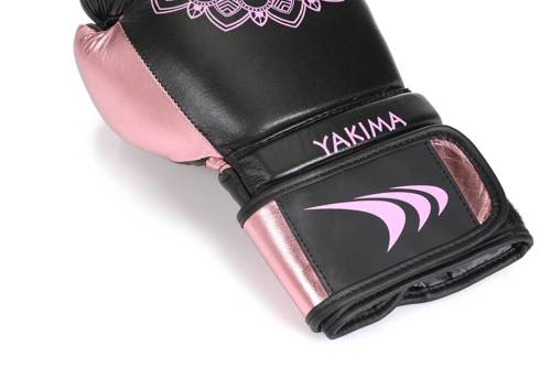 Rękawice bokserskie kobiece Mandala Black/Pink Yakimasport - 100550