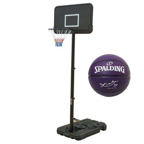 Zestaw Kosz do Koszykówki regulowany + Piłka Spalding Kobe Bryant 24 