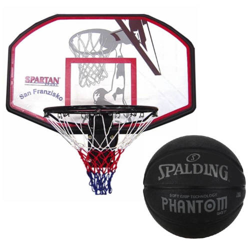 Zestaw naścienny do koszykówki odporna tablica uchwyt Piłka Spalding