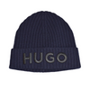 Czapka zimowa beanie Hugo Boss wełniana granatowa - 50495778-410